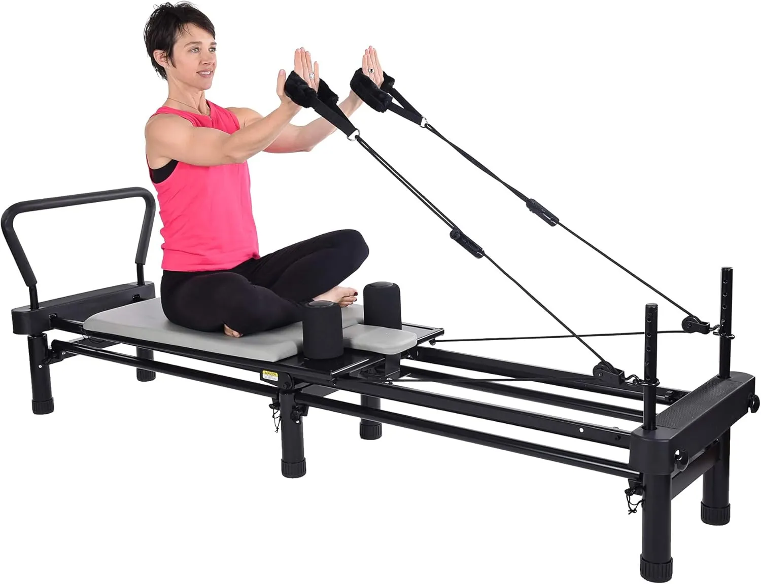 AeroPilates Reformer Home Workout Equipment, Pilates Machine w/Resistance