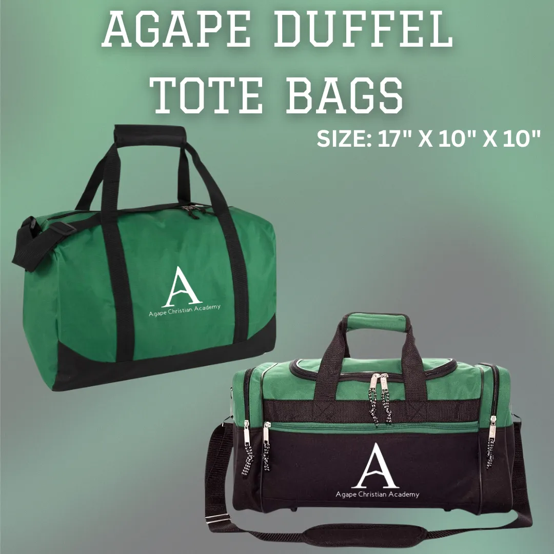 AGAPE LIGHTWEIGHT CANVAS DUFFEL BAGS