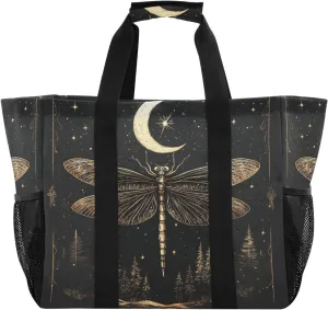 ALAZA Vintage Usa Eagles Waterproof Beach Tote Bags