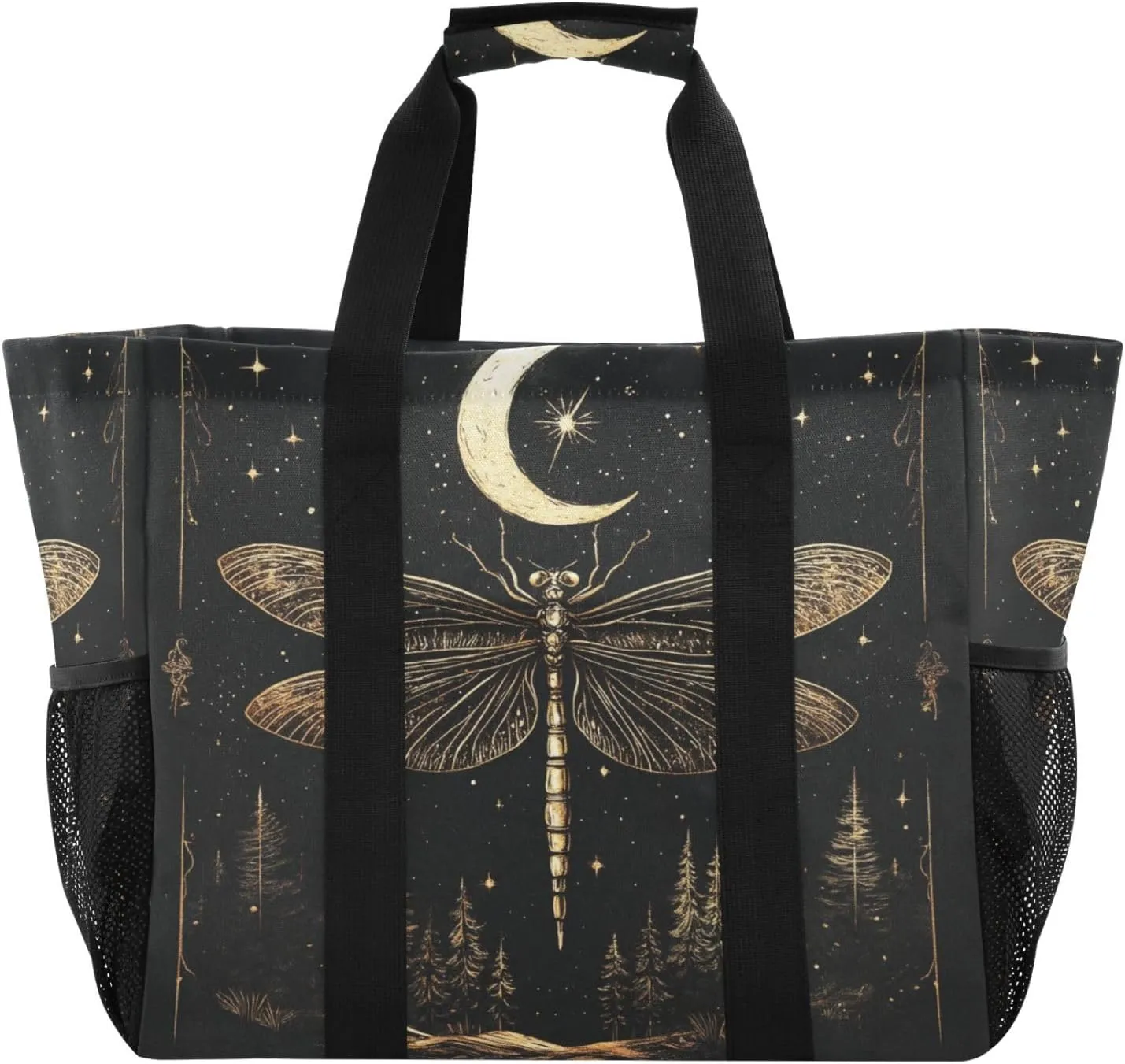 ALAZA Vintage Usa Eagles Waterproof Beach Tote Bags