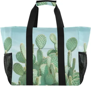 ALAZA Watercolor Colorful Tulips Waterproof Beach Tote Bags