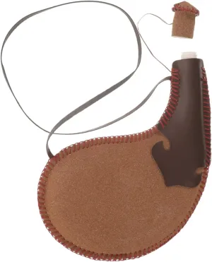 Alipis Ancient Leather Water Bag Bota Bag Wine Storage with Strap, Coffee, 12.20 X 7.67 X 0.98 Inches, Lightweight and Foldable for Outdoor Activities and Decoration
