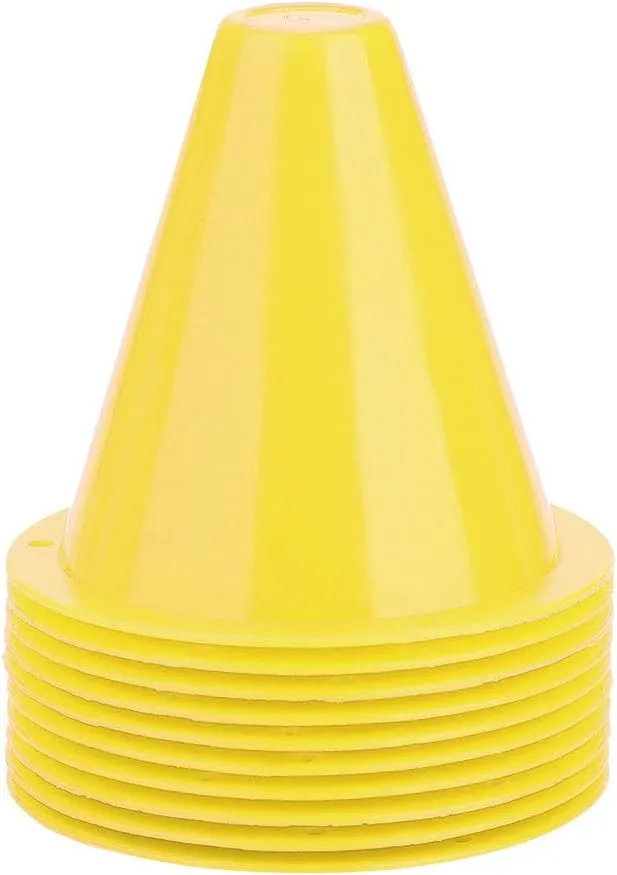 Alomejor 10pcs Football Cones Training Traffic Cones for Training Football