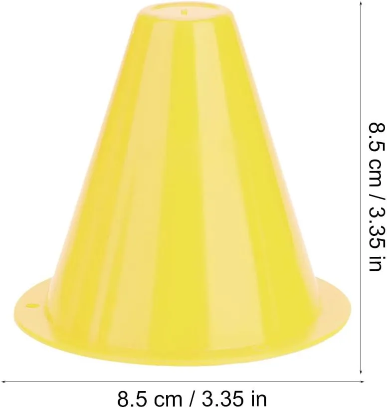 Alomejor 10pcs Football Cones Training Traffic Cones for Training Football
