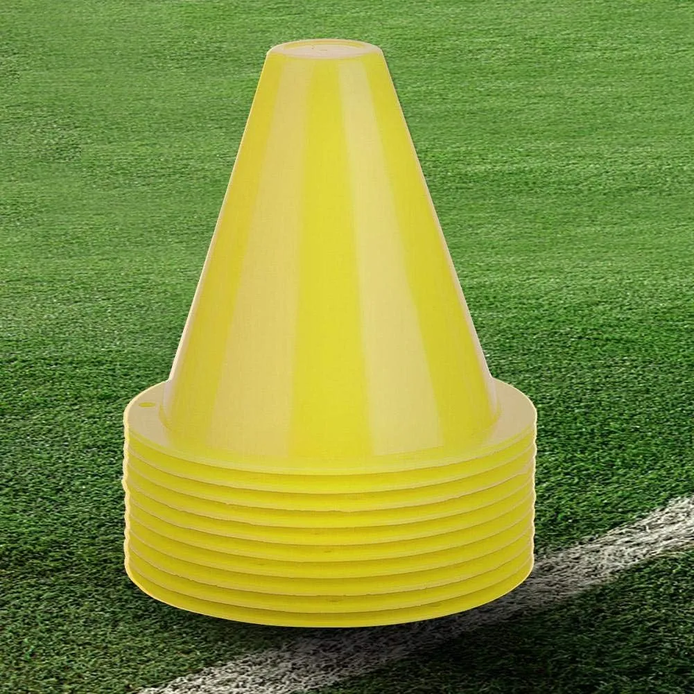 Alomejor 10pcs Football Cones Training Traffic Cones for Training Football