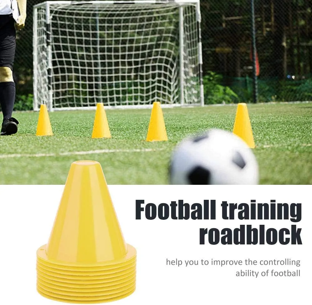 Alomejor 10pcs Football Cones Training Traffic Cones for Training Football