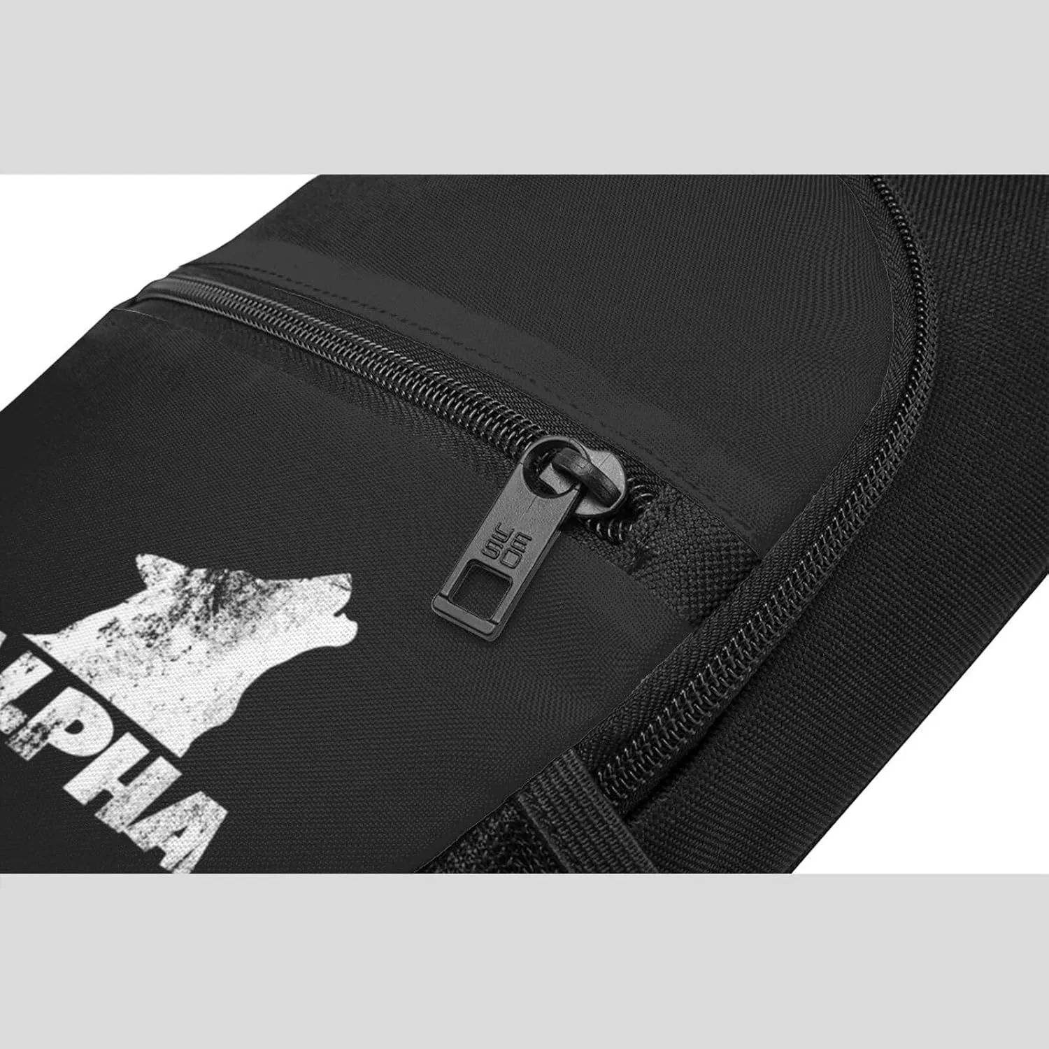 Alpha Lone Wolf Unisex Chest Bag Lightweight Crossbody Shoulder Bag Travel Pocket Black