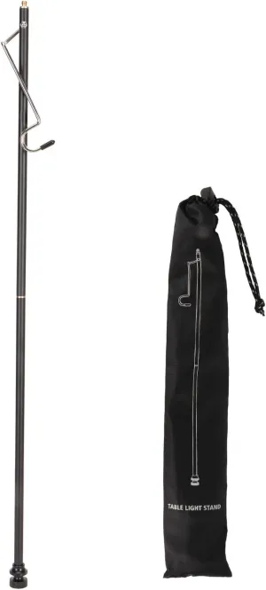 Aluminum Alloy Folding Camping Lantern Stand, Detachable Design, Suitable for IGT Tables, with Storage Bag