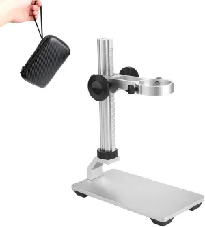 Aluminum Alloy Microscope Stand Holder for Digital Microscope, Stable and Durable, Adjusted Up and Down, Metal Stand Bracket with Portable Carrying Case