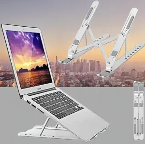 Aluminum Height-Adjustable Foldable Laptop Stand Portable & Ventilated