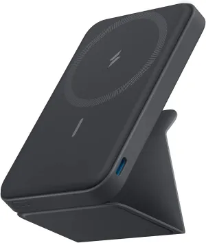 Anker 622 Magnetic Battery (MagGo), 5,000mAh Foldable Magnetic Wireless Portable Charger with Stand and USB-C Port (On the Side), Magsafe-Compatible for iPhone 16/15/14/13 Series