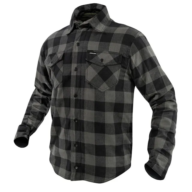 ARGON HATCHET BLACK/GREY FLANNO RIDING SHIRT