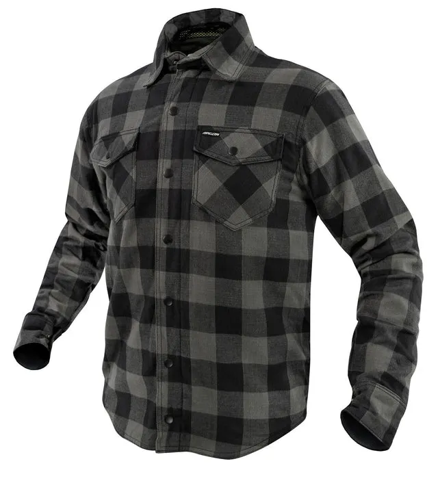 ARGON HATCHET BLACK/GREY WOMENS FLANNO RIDING SHIRT