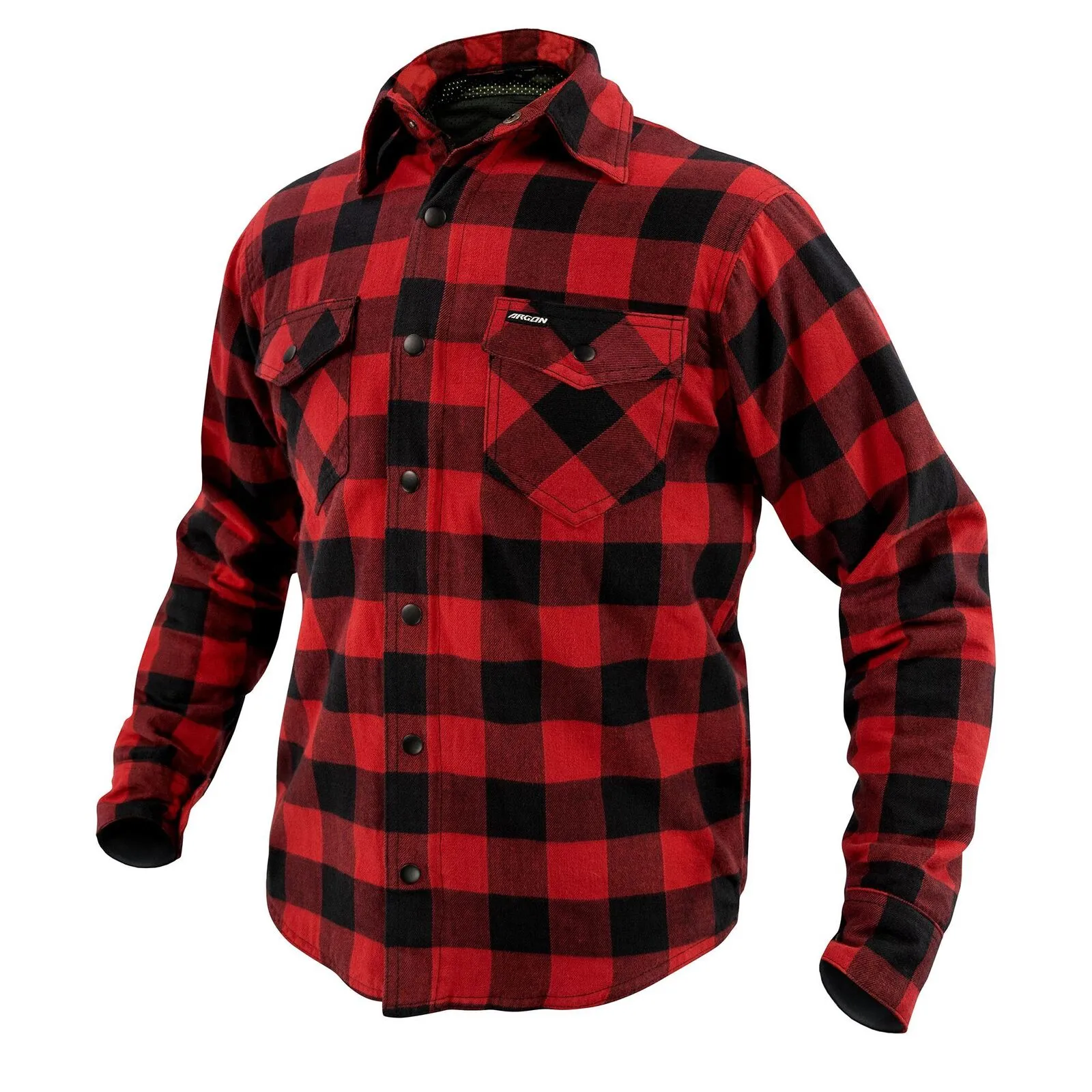 Argon Hatchet Men's Flanno Textile Jacket -Black/Red