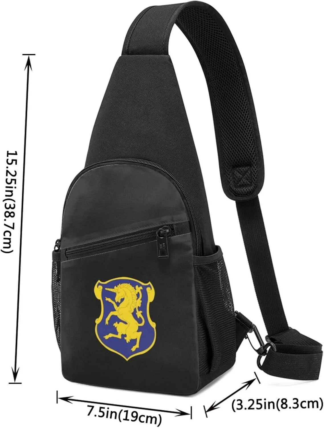 Army - 6th Cavalry Regiment Unisex Chest Bag Lightweight Crossbody Shoulder Bag Travel Pocket