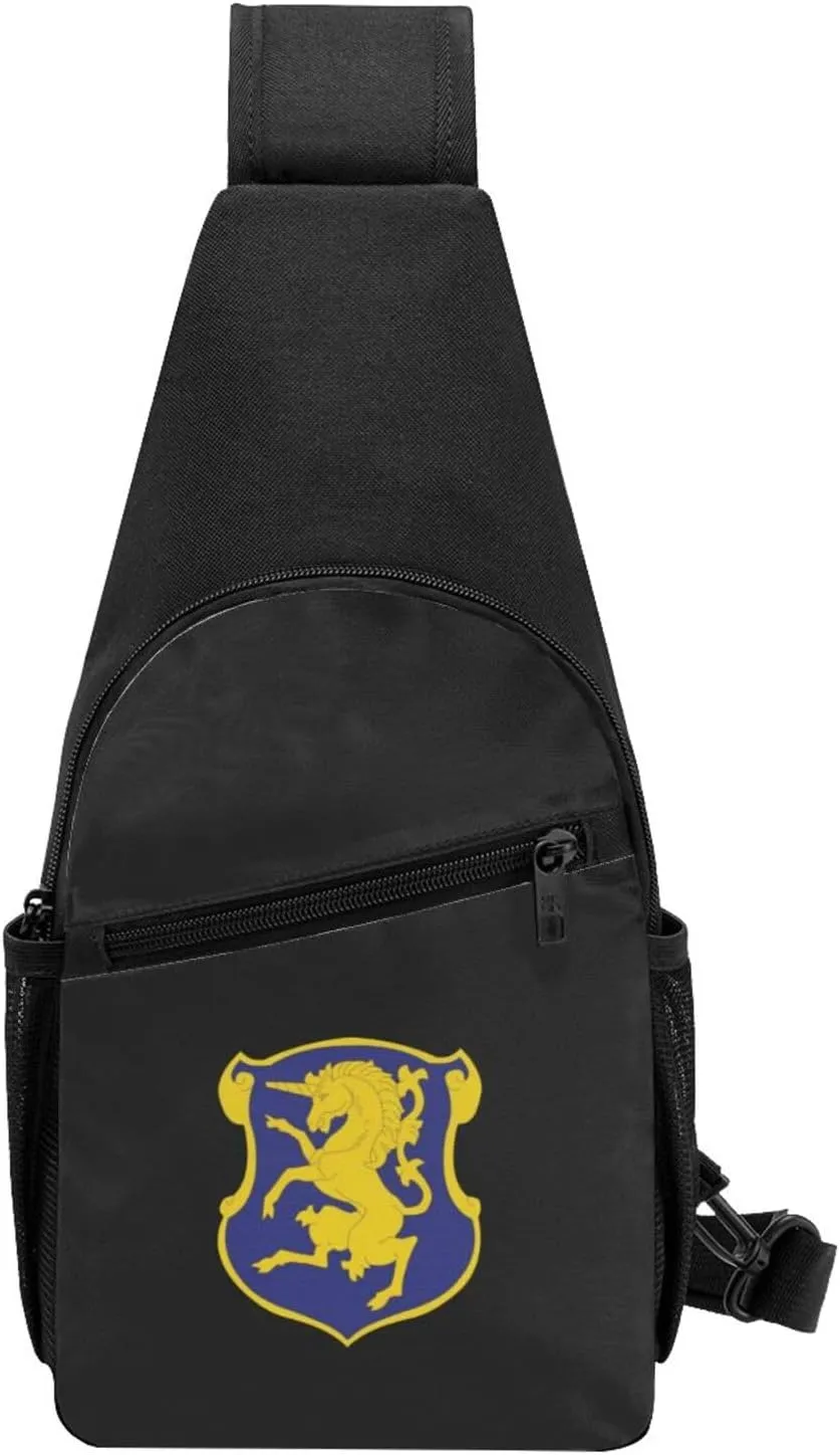 Army - 6th Cavalry Regiment Unisex Chest Bag Lightweight Crossbody Shoulder Bag Travel Pocket