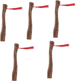 ARTIBETTER 5pcs Wooden Axe Handle Replacement for Hatchet Ergonomic Design Easy to Install Handle for Axe for Camping and Outdoor Use