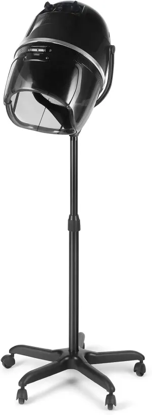 Artist Hand Bonnet Hair Dryer Adjustable Professional Hood Dryer Stand Up Rolling Base with Wheels Salon Equipment