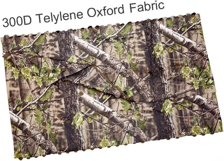 AUSCAMOTEK Camo Netting for Hunting - Camouflage Netting for Blinds, Tree Stands, and Turkey Hunting