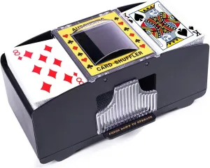 Automatic Card Shuffler, Battery Operated Card Dealer Machine, Electric Casino Card Shuffler for UNO, Blackjack, Texas Hold'em, Home Card Games
