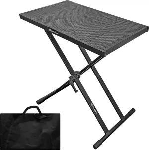 AxcessAbles Light Weight Portable DJ Table Stand with Gig Bag | X Style Keyboard Stand, Tabletop DJ Desk with Travel case | DJ Table Stand Laptop, Controller | Midi Keyboard Stand & Synth Stand