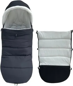 Baby Stroller Warm Footmuff Compatible with Babyzen YOYO, Universal Stroller Repellent Winter Bunting Bag - Soft Lining and Splashproof Surface - Add Thick Pad - Machine Washable (Black)