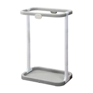 Bag Holder Stand Adjustable Height with Bags for Garden Yard Lawn (Grey)