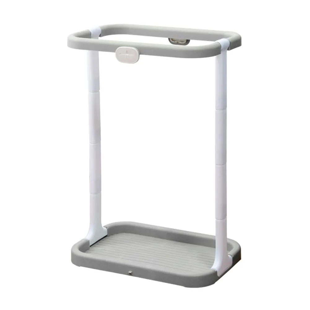 Bag Holder Stand Adjustable Height with Bags for Garden Yard Lawn (Grey)
