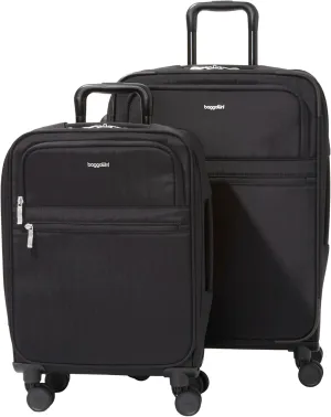 Baggallini Carry-On and Large Checked Luggage Bundle - Lightweight Luggage Set