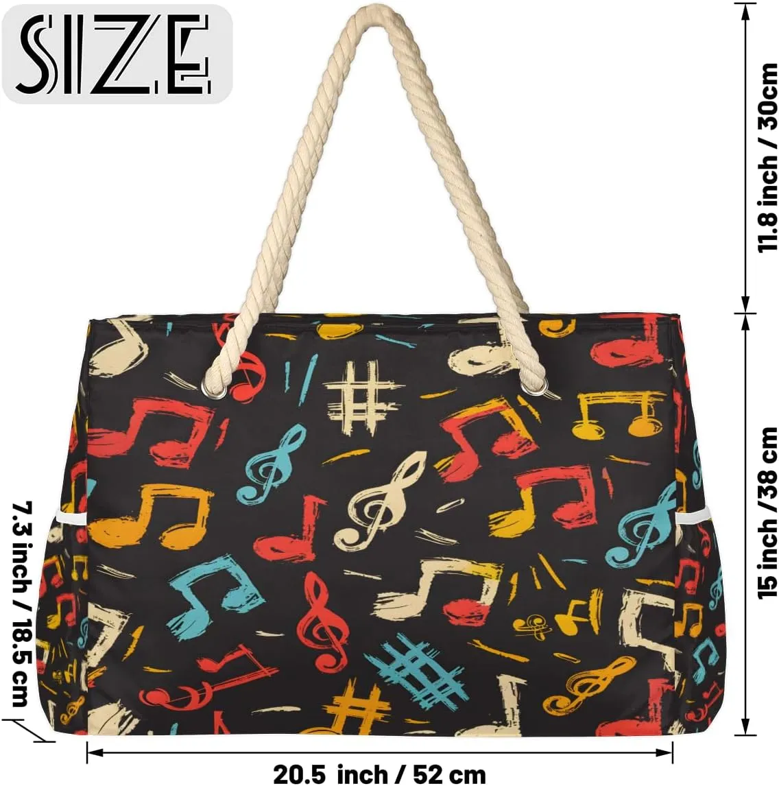 Bags for Women, Large Waterproof Beach Tote Bag for Gym Grocery Travel
