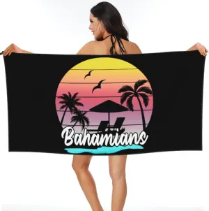 Bahamas Beach Towel for Women Men 27.5"X55" Inch Quick Dry Sand Free Camping Towels Lightweight Absorbent Beach Towel—25