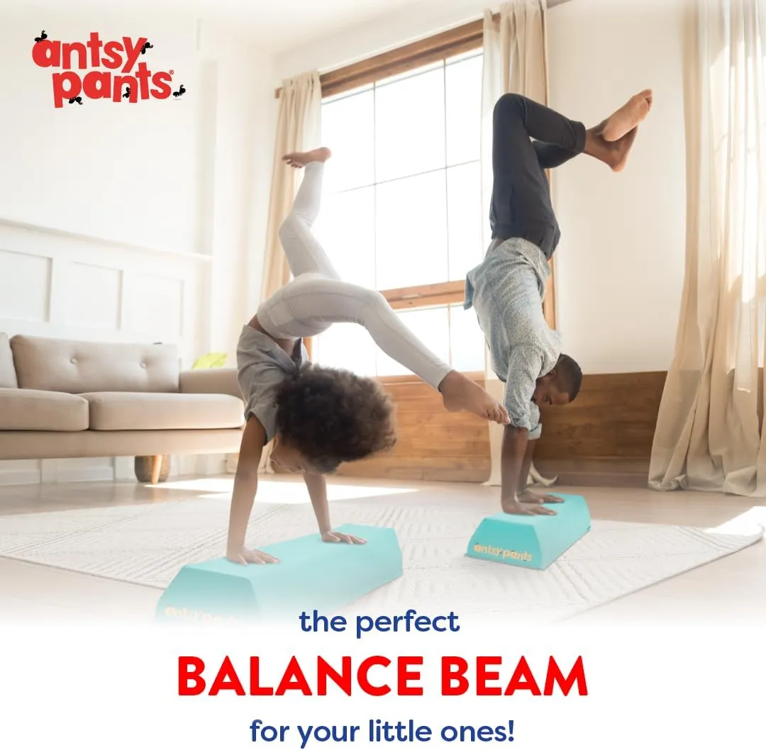 Balance Beam – Portable Gymnastics Beam, Gymnastics Equipment for Home with Anti-Slip Base, Lightweight/Extra Firm, Holds Up to 200lbs, Toddler to Adult Age