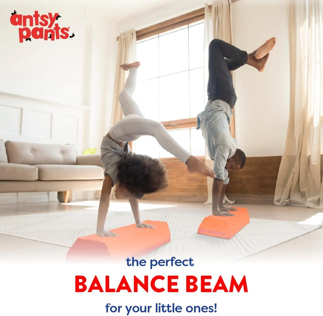 Balance Beam – Portable Gymnastics Beam, Gymnastics Equipment for Home with Anti-Slip Base, Lightweight/Extra Firm, Holds Up to 200lbs, Toddler to Adult Age