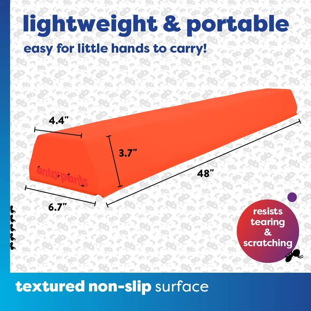 Balance Beam – Portable Gymnastics Beam, Gymnastics Equipment for Home with Anti-Slip Base, Lightweight/Extra Firm, Holds Up to 200lbs, Toddler to Adult Age