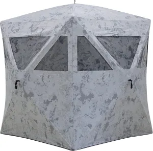 Barronett Blinds Radar Portable Hunting Blind, Pop-Up Hub Blind, Zipperless Windows, Lightweight, 2-Person, 67" x 71" x 71"
