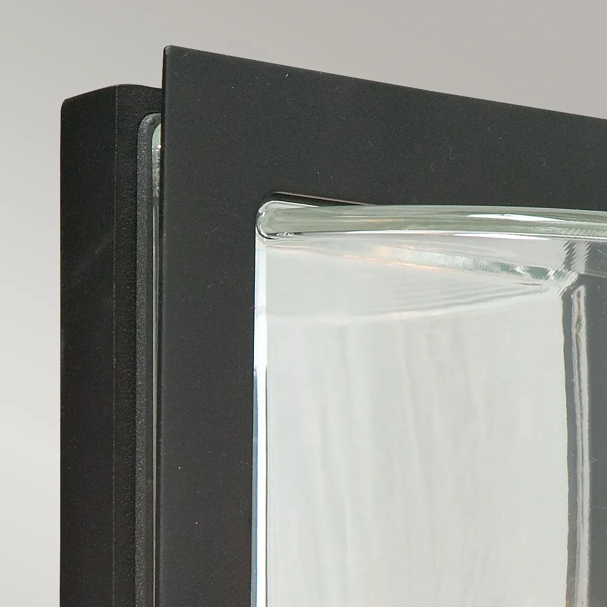 Basel 1 Light Wall Lantern - Black With Clear Glass | Black