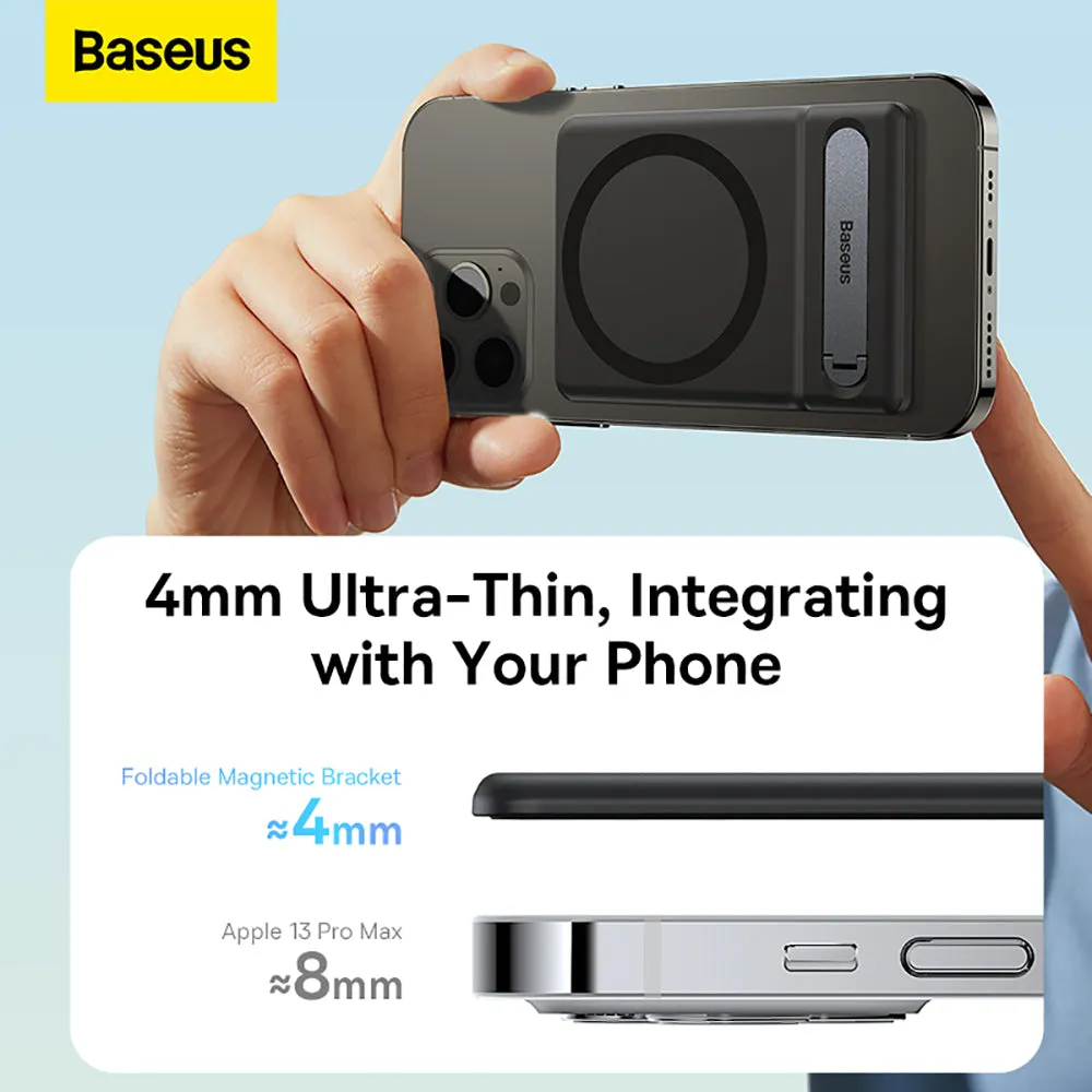 Baseus Magnetic Rotating Card Holder Stand - Black