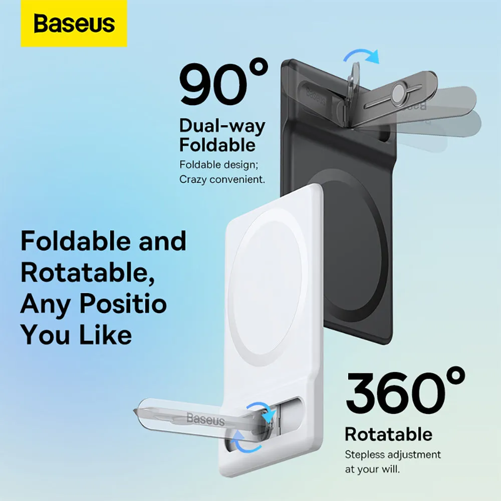 Baseus Magnetic Rotating Card Holder Stand - Black