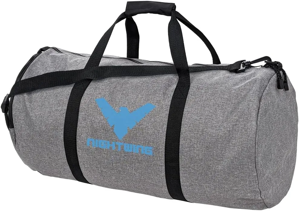 Batman Nightwing Logo Lightweight Duffel Bag for Sports and Gym Packable for Travel