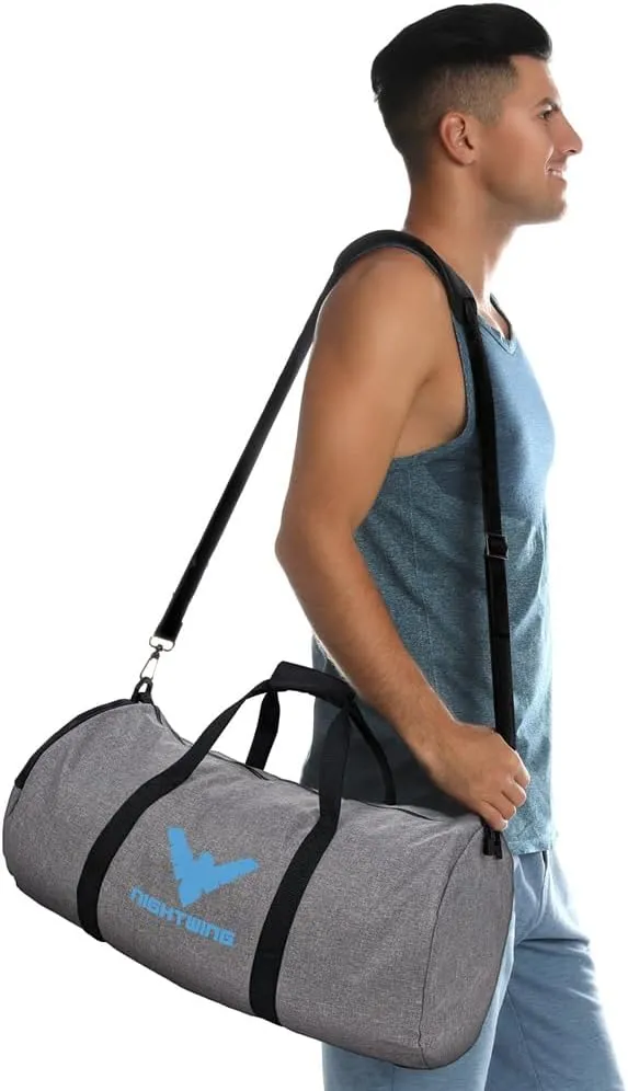 Batman Nightwing Logo Lightweight Duffel Bag for Sports and Gym Packable for Travel