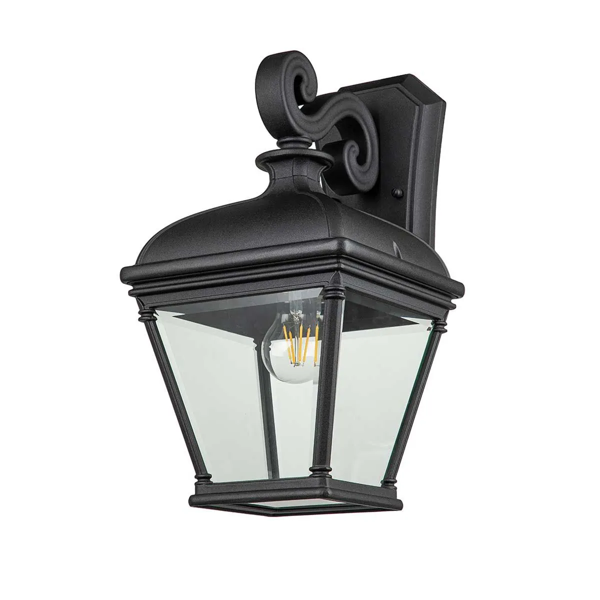 Bayview 1 Light Large Wall Lantern  | Black
