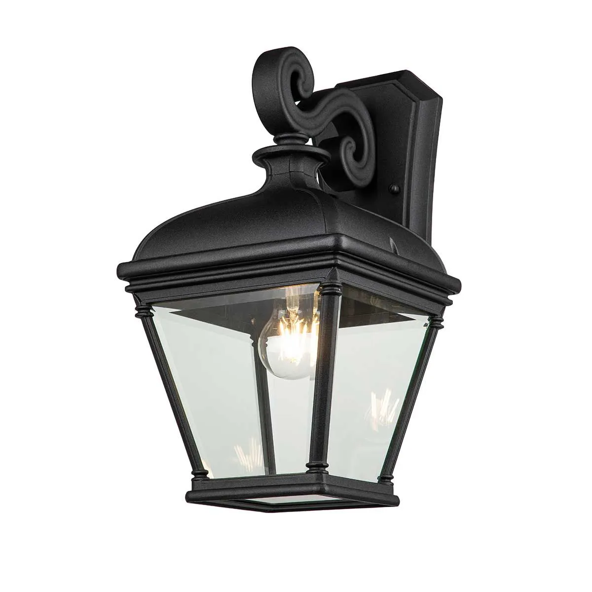 Bayview 1 Light Large Wall Lantern  | Black