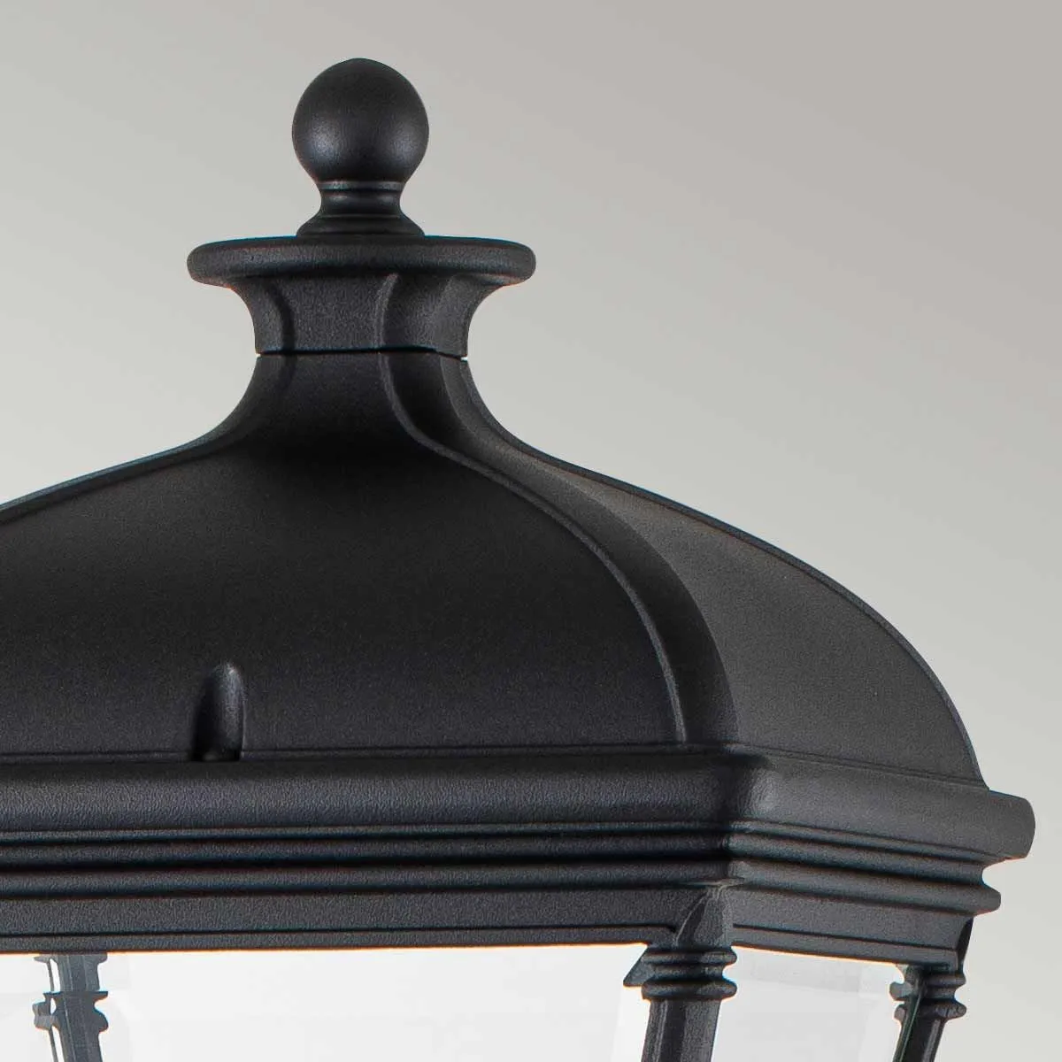 Bayview 1 Light Medium Pillar Lantern | Black