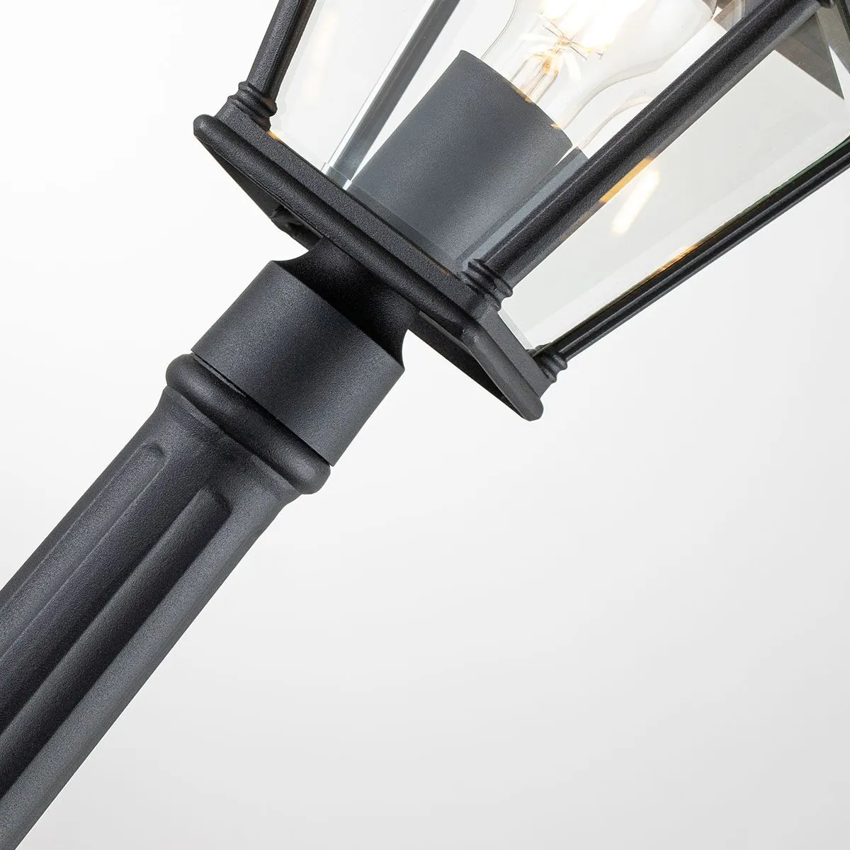 Bayview 1 Light Medium Pillar Lantern | Black