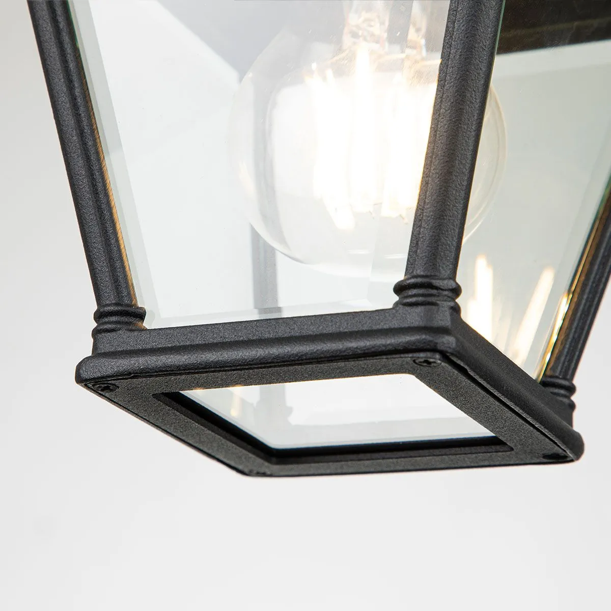 Bayview 1 Light Porch Lantern | Black