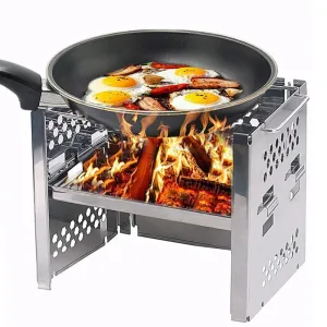 BBQ Foldable Sturdy Stove Easy returns Camping