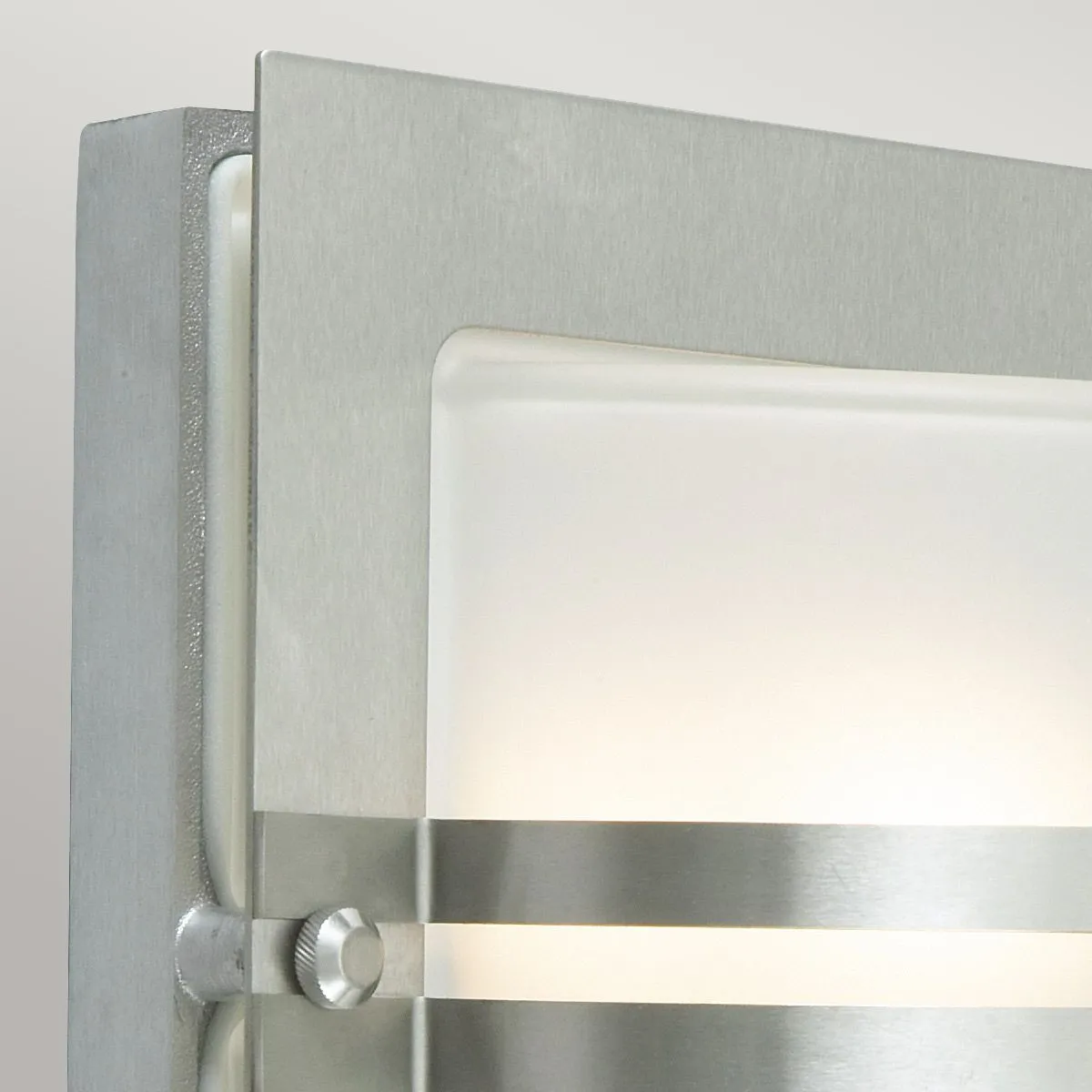 Bern 1 Light Wall Lantern - Stainless Steel With Frosted Glass | Stainless Steel
