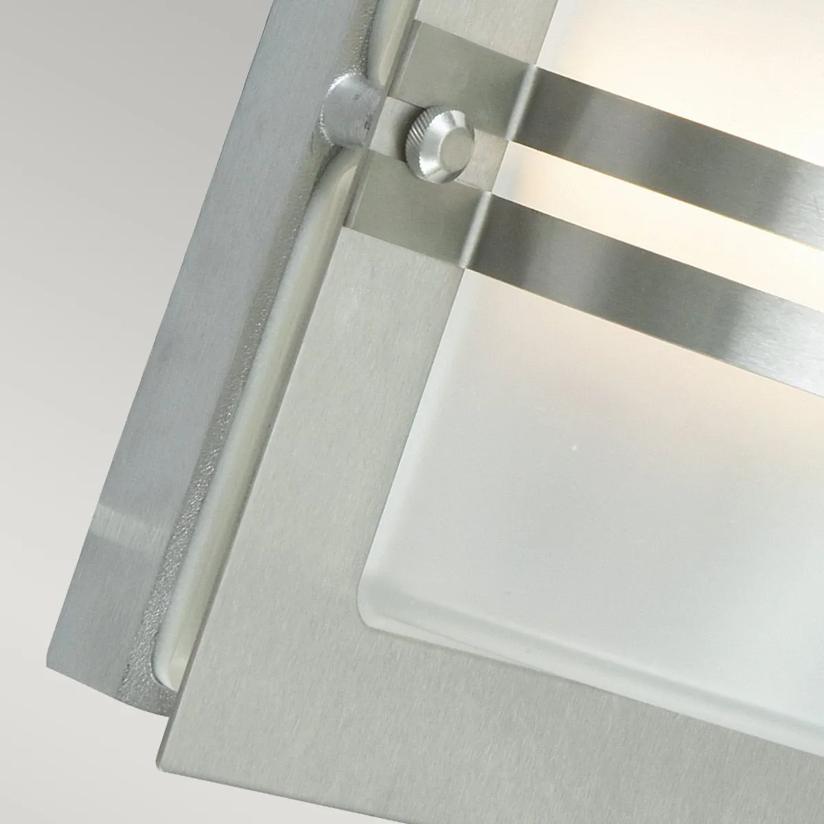Bern 1 Light Wall Lantern - Stainless Steel With Frosted Glass | Stainless Steel