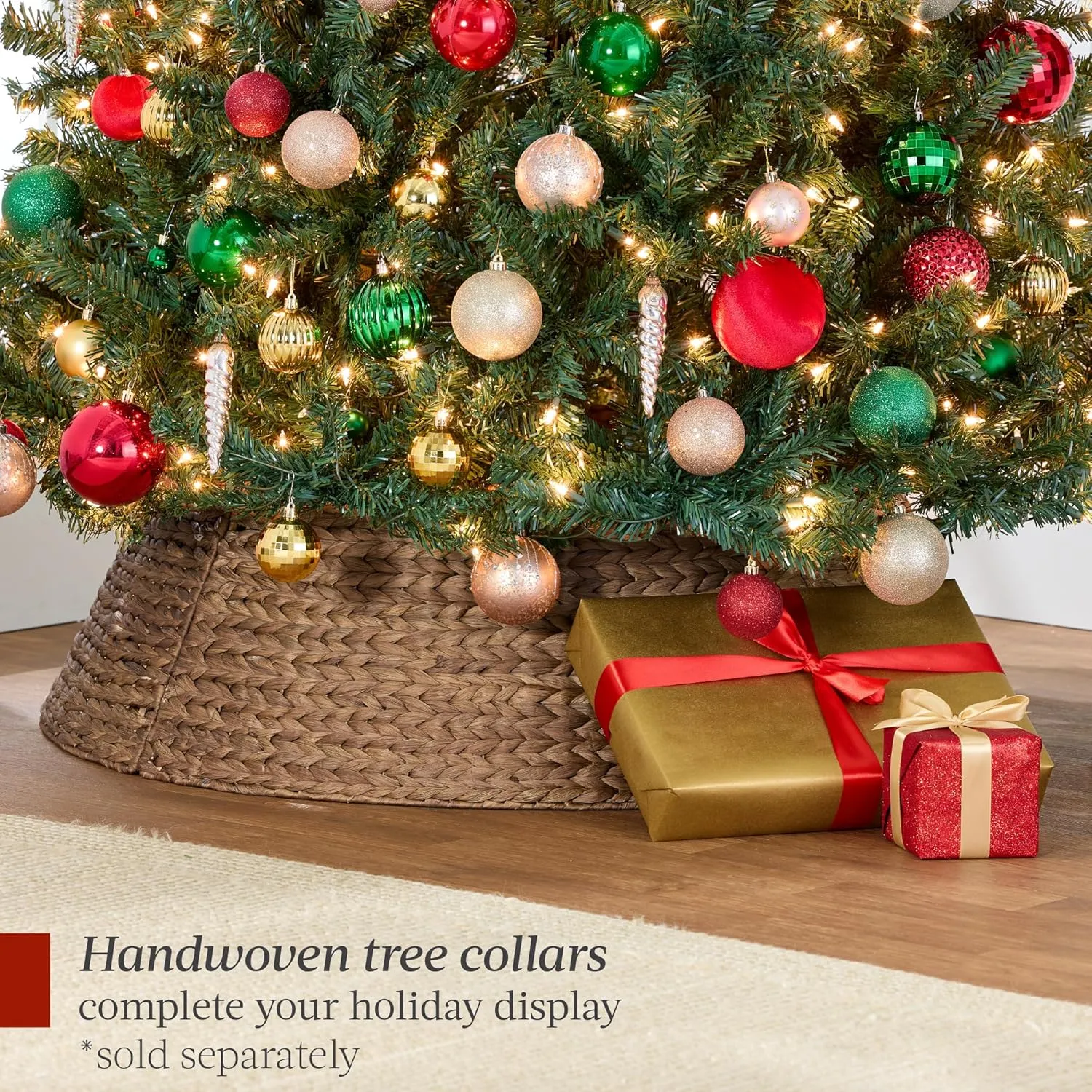 Best Choice Products 7.5ft Pre-Lit Spruce Artificial Holiday Christmas Tree for Home, Office, Party Decoration w/ 550 Incandescent Lights, 1346 Branch Tips, Easy Assembly, Metal Hinges & Foldable Base