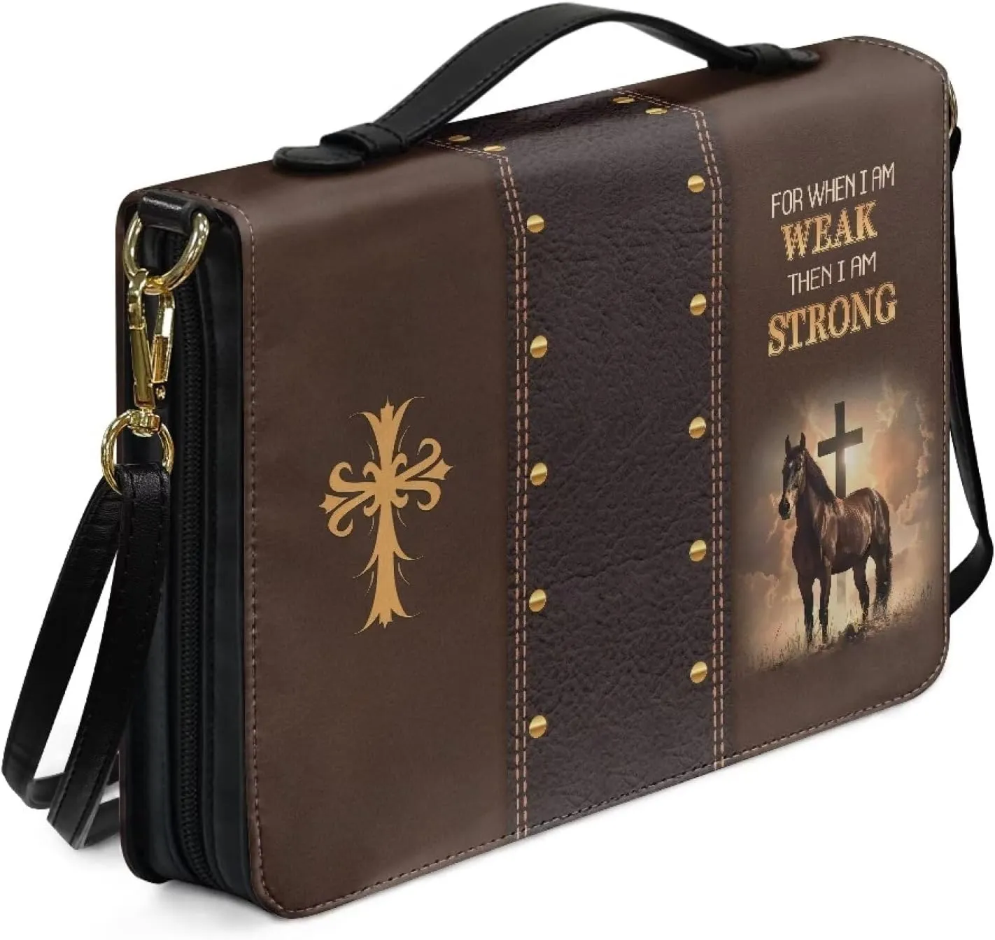 Bible Covers for Women Bible Holder Case Waterproof Bible Protector PU Leather Bible Organizer Bag